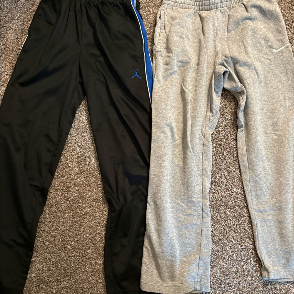 Kids Black and Gray Track Pants Set
